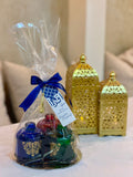 Ramadan Mubarak Cadeaupakket – Luxe Kleuren Trio (350g Leonidas) €39,95